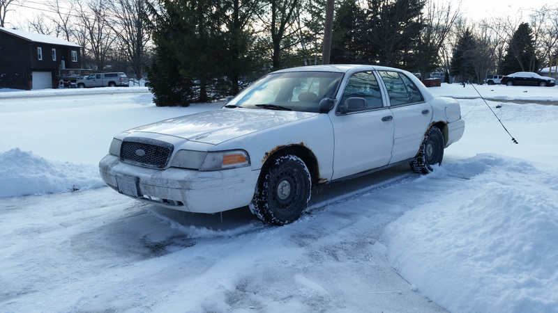Happier times, after returning from the NAIAS (I then shoveled the driveway, hence the snow on the rear wheel). The careful observer will note it has not moved from this position in the above photo.